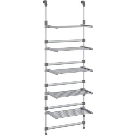VidaXL Droogrek 5-laags hangend aluminium