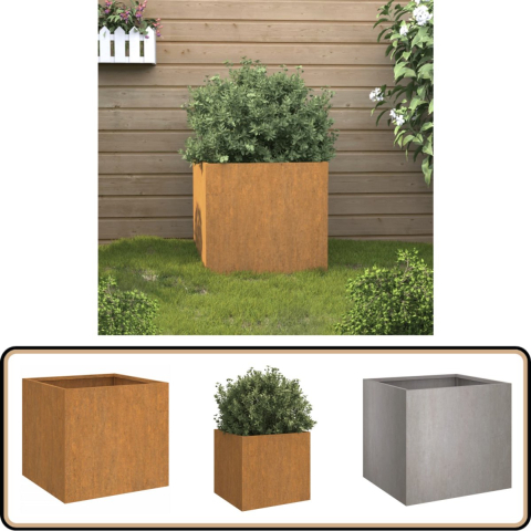 VidaXL Plantenbak 32x30x29 cm cortenstaal