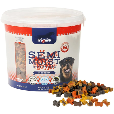 Frigera Soft Treats Mix Bones Hondensnacks Zacht 3500 gr