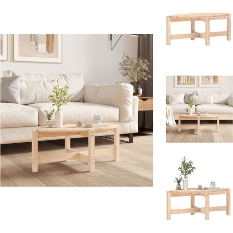 VidaXL Salontafel 87x48x35 cm massief grenenhout