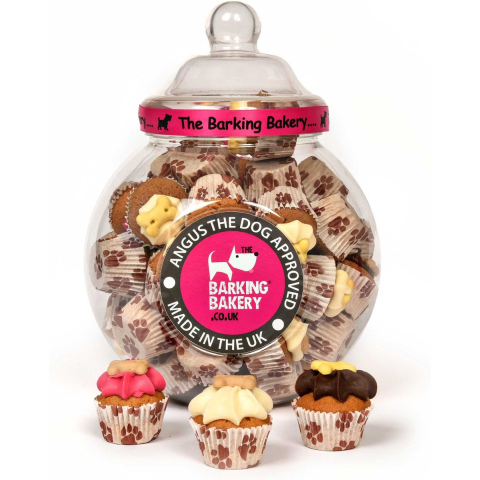 The Barking Bakery Voorraadpot Mini Iced Woofins Hondenkoekjes 45 st