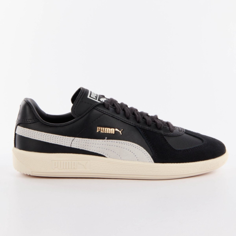 PUMA Army Trainer Sneakers Zwart Lichtgrijs Goud Wit