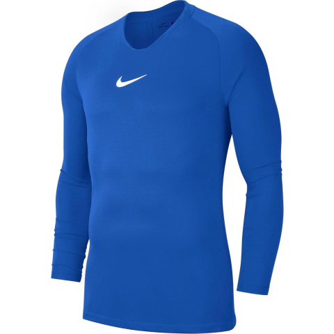 Nike Dri-FIT Park Ondershirt Lange Mouwen Blauw Wit