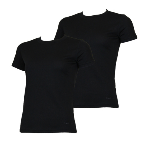 Campri Campri Dames - 2-Pack - Thermo shirt korte mouw - Zwart