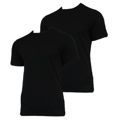 Campri Campri Heren - 2-Pack - Thermo shirt korte mouw - Zwart