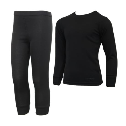 Campri Campri Junior -  Thermo Set - Legging + Shirt - Zwart