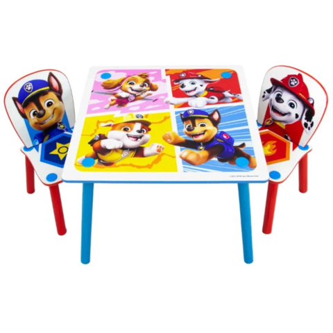 Paw Patrol Kindertafel met 2 stoelen