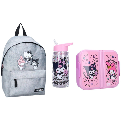 Kuromi schoolset; rugzak en lunchset