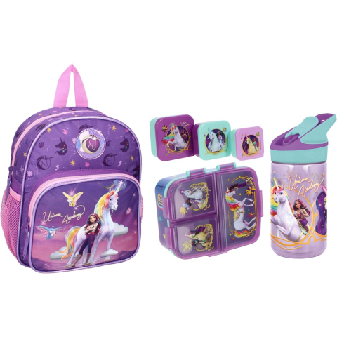Unicorn Academy schoolset; rugzak en lunchset