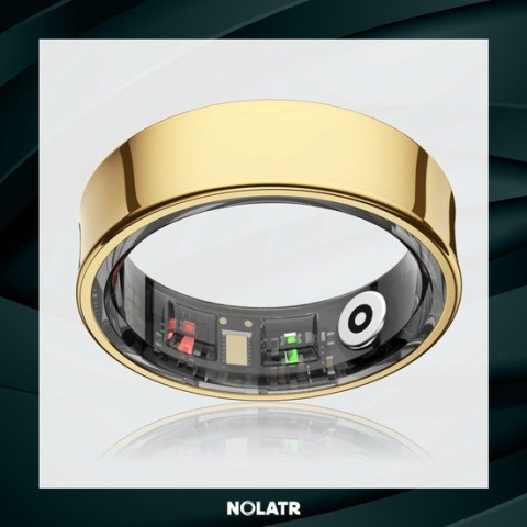 NOLATR Smart Ring ELITE LUX - Maat 12 - Goud
