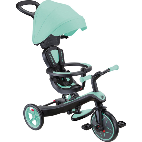 Globber Explorer Trike 4in1 - Driewieler - Duwstang - Groen