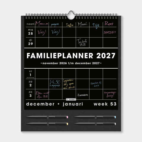 Familieplanner Markers D3 2027