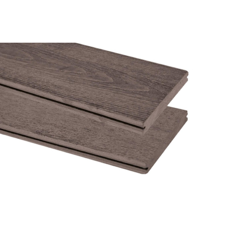 CarpGarant Vlonderplank Composiet Vintage Massief Mixed Bruin 1.9 x 13.5 cm - Lengte 400 cm