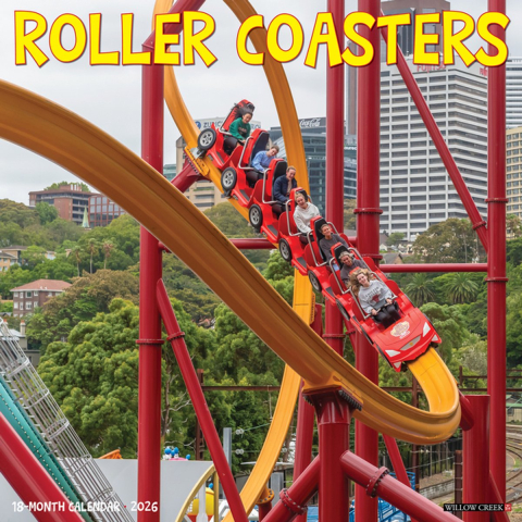 Roller Coasters 2026 Wall Calendar