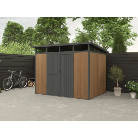 Blokhut Composiet Westwood Terra Teak 280 x 215 cm