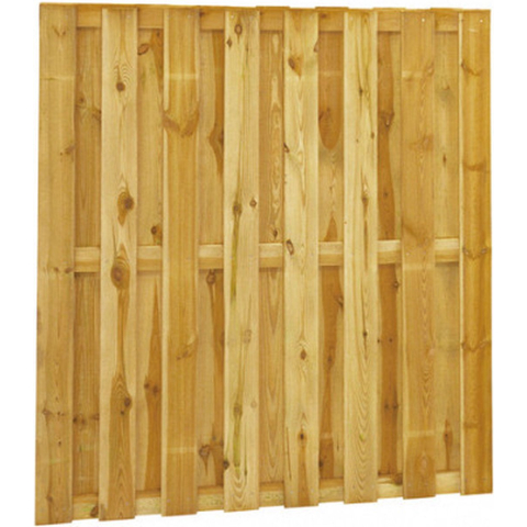 Grenen Schutting - 18-Planks - 80 x 180 cm - Groen Geeïmpregneerd