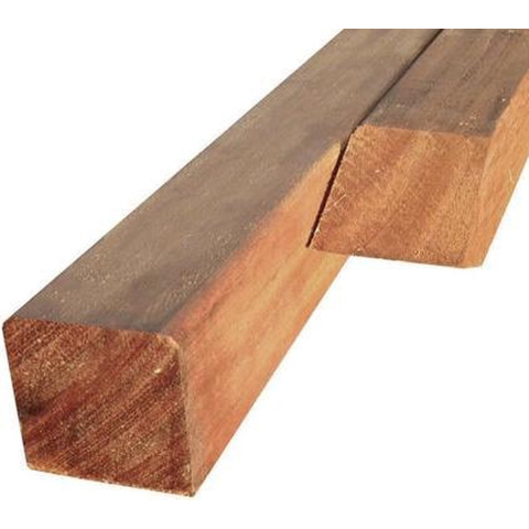 Hardhout Azobe Paal 6.5 x 6.5 cm (65 x 65 mm) Geschaafd - Lengte 275 cm