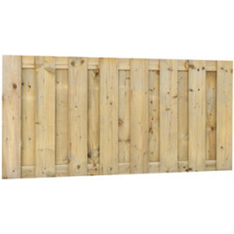 Vuren Schutting 17-planks 90 x 180 cm Groen Geïmpregneerd Geschaafd
