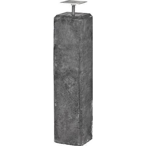 Betonpoer met Facetrand 14 x 14 x 58 cm