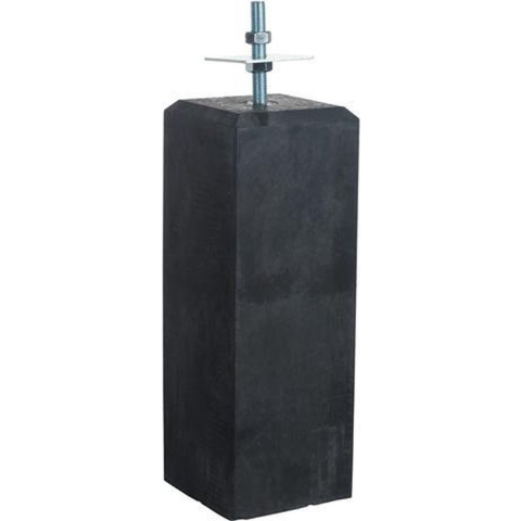 Betonpoer met Facetrand 18 x 18 x 58 cm