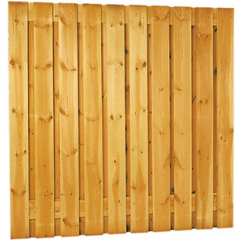 Grenen Schutting 21-Planks Geschaafd Groen Geïmpregneerd 180 x 180 cm