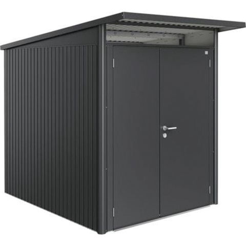 Biohort Berging Avantgarde met enkele deur donkergrijs, 180 x 260 x 218 cm, A2