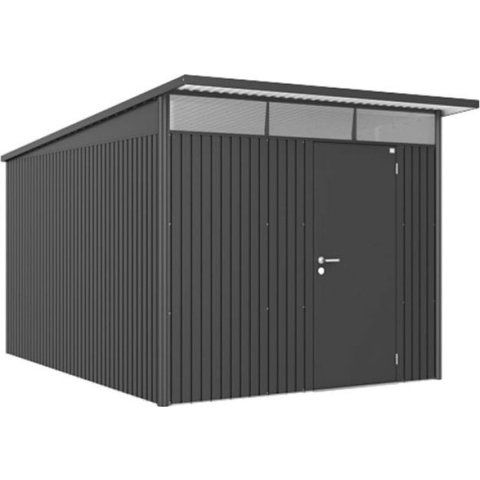 Biohort berging avantgarde met enkele deur donkergrijs, 260 x 380 x 222 cm, A8