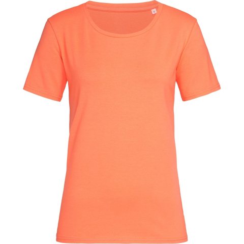 Stedman Claire Relaxed Women Crew Neck Abrikoos rondgewoven katoen Medium Dames