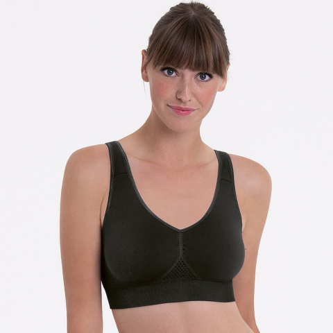 Anita Lotta Bralette Zwart nylon Small Dames