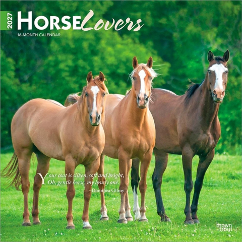 Horse Lovers - Pferdeliebhaber 2027 - 16-Monatskalender