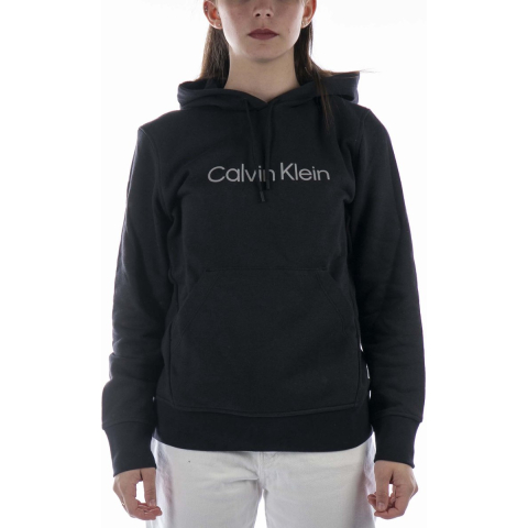 Calvin Klein Sport Essentials PW Pullover Hoody Zwart katoen Large Dames