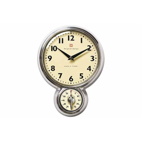 Bengt Ek Design Bengt Ek wandklok met timer aluminium