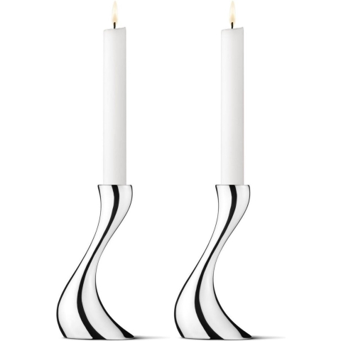 Georg Jensen Cobra kaarsenhouder 2-stuks Klein, 16 cm