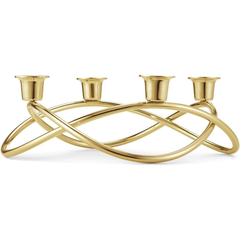 Georg Jensen Season kandelaar Ø26 cm verguld