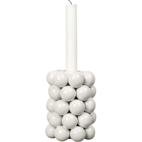 Byon Globe kandelaar 13,5 cm Wit