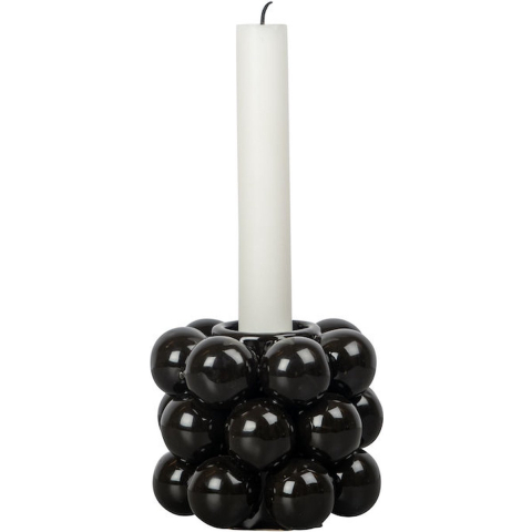 Byon Globe kandelaar 8,5 cm Zwart
