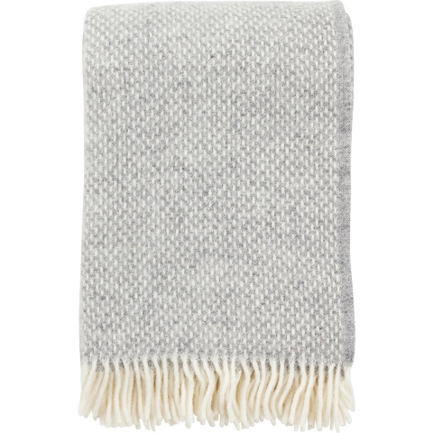 Klippan Yllefabrik Preppy plaid Grijs melange
