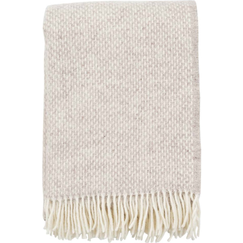 Klippan Yllefabrik Preppy plaid Beige melange