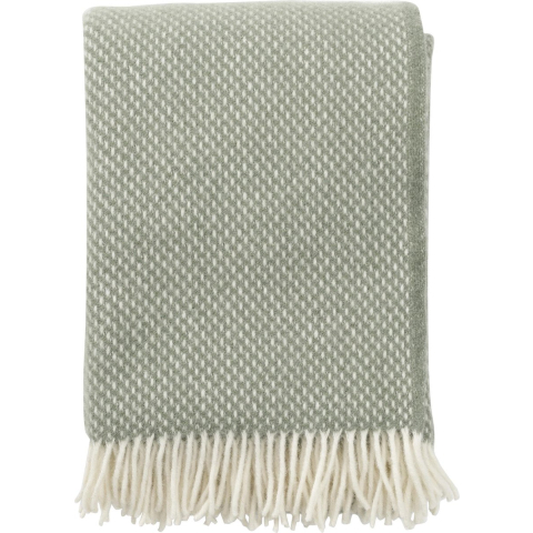 Klippan Yllefabrik Preppy plaid Dusty green