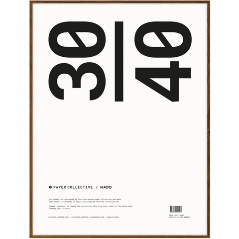 Paper Collective Paper Collective lijst plexiglas-donker eikenhout 30x40 cm