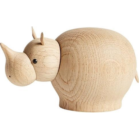 Woud Rina houten neushoorn Small