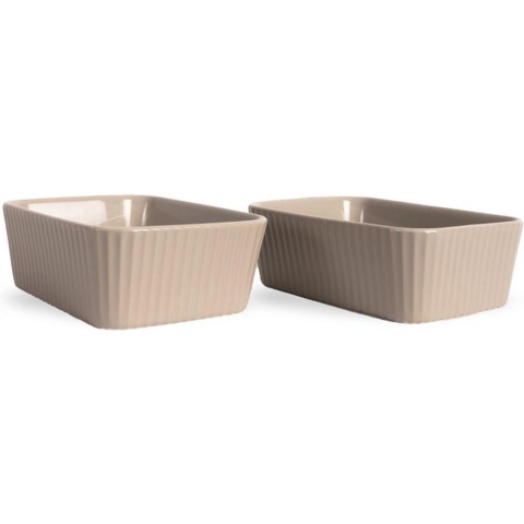 Sagaform Flora ovenschaal mini 2-pack Beige