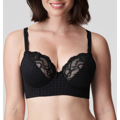 PrimaDonna Madison Deep Plunge Balcony Bra Zwart C 80 Dames