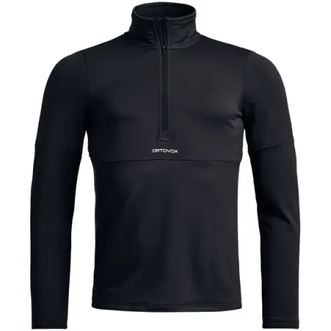 Ski Mid Layer Ortovox Fleexe Light Zip Neck (M - Black Raven)