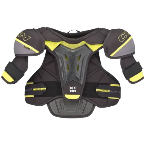 CCM Tacks XF80 Schouderbescherming (L - Zwart)