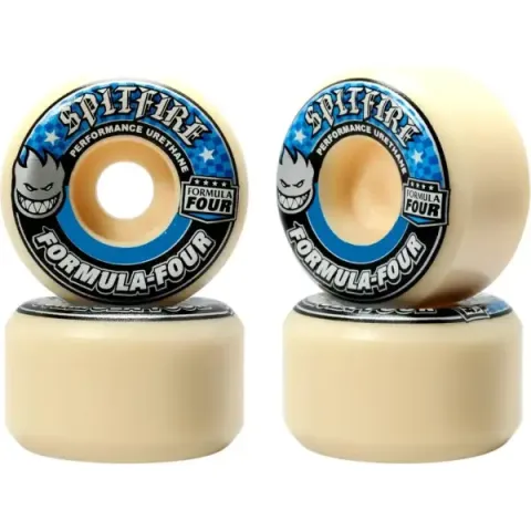 Skateboard Wielen Spitfire Formula Four 99A Conical Full 4-Pack (52mm - Blauw)