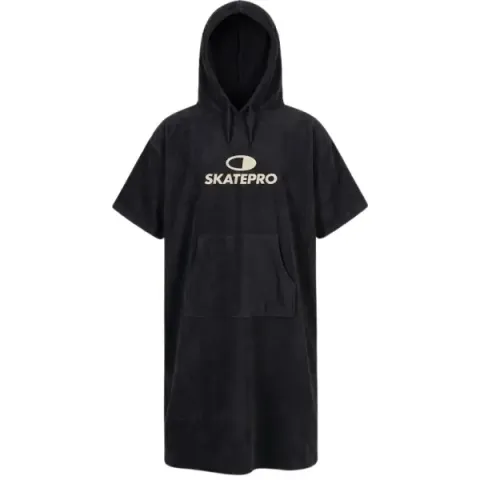 SkatePro Towel Poncho (Zwart)
