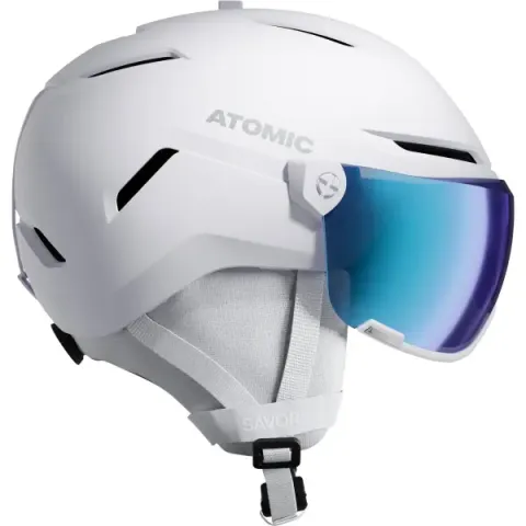 Skihelm Atomic Savor Visor Stereo (L - White Heather)