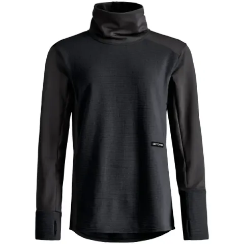 Ski Mid Layer Ortovox Fleece Cord Dames (S - Black Raven)