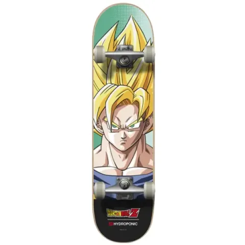 Skateboard Compleet Hydroponic x DragonBall Goku Super Saiyan (8" - Geel)